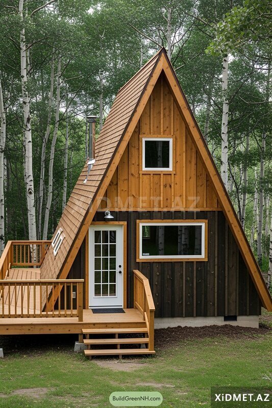 A-frame evlərin hazırlanması A-frame evlərin hazırlanması
