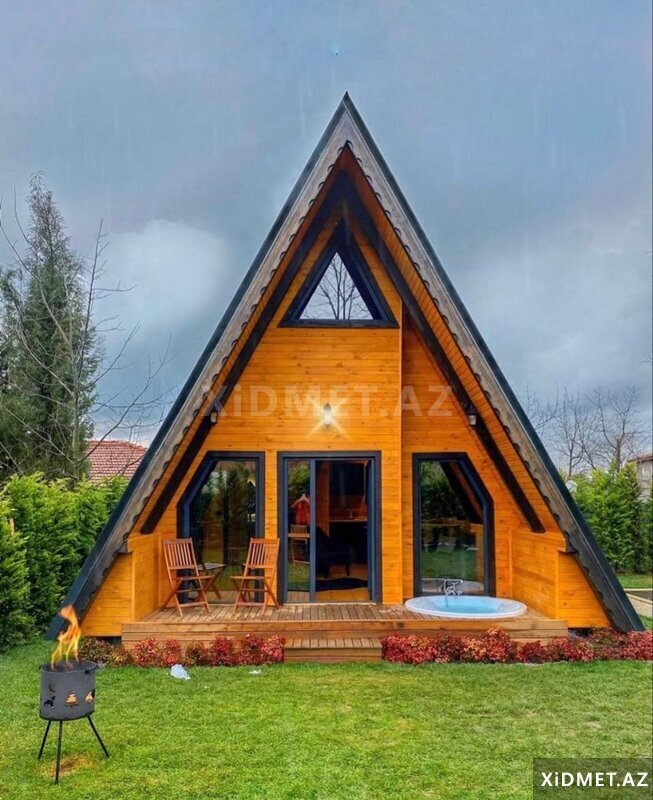 A-frame ev layihəsi və tikintisi A-frame ev layihəsi və tikintisi