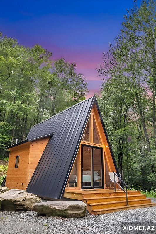 A-frame modul ev tikintisi A-frame modul ev tikintisi