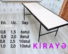 Kirayə masalar və stol stul