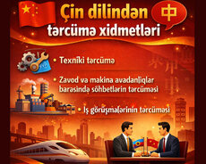 Çin dilindən tərcümə bələdçi xidmətləri