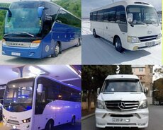 Səyahətlərə hər növ Avtobus sifarişi