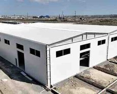Prefabrik anbar tikintisi