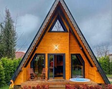 A-frame ev layihəsi və tikintisi